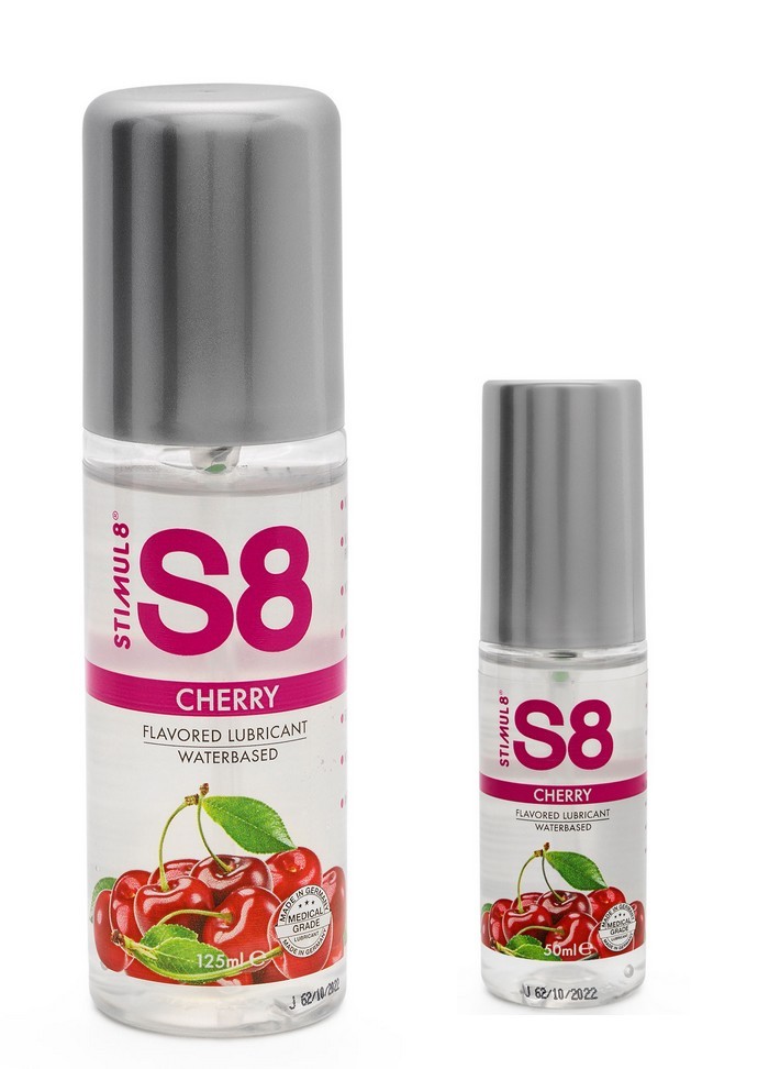 Lubrifiant eau comestible WB Flavored Lube gout Cerise 125 & 50ml