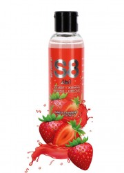 S8 Lubrifiant chauffant Massage 4-in-1Dessert Lube 125ml fraise