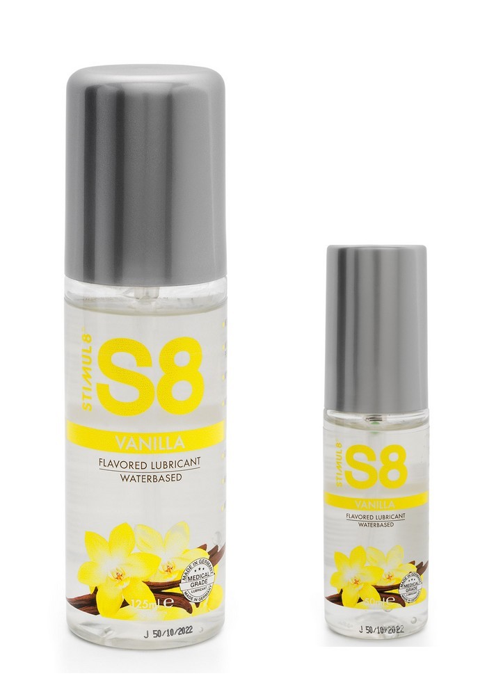 S8 Lubrifiant eau comestible Vanille WB Flavored Lube 125 & 50ml