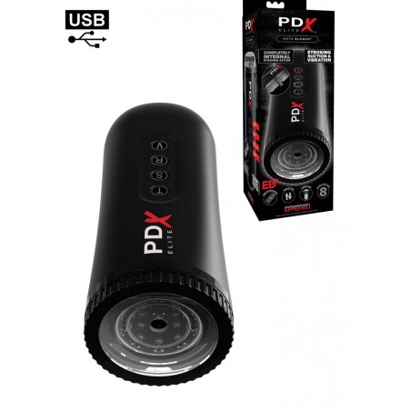 Masturbateur homme rechargeable Moto Blower-Vibration-Va & Vient-Aspiration