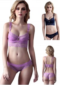 Lingerie coquine pour femme bleu nuit ou rose/violet