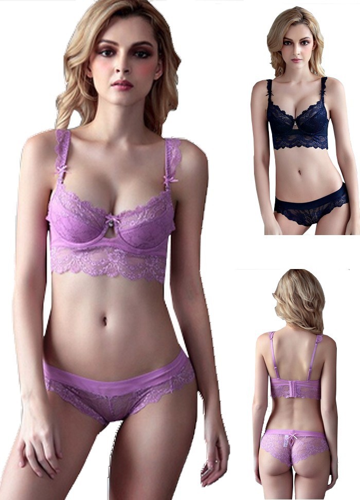 Lingerie coquine pour femme bleu nuit ou rose/violet