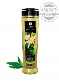Shunga Huile de massage Bio Organica Thé vert