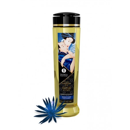 Shunga Huile de massage Seduction Midnight Flower fleur de minuit