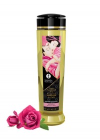 Shunga Huile de massage Aphrodisia rose
