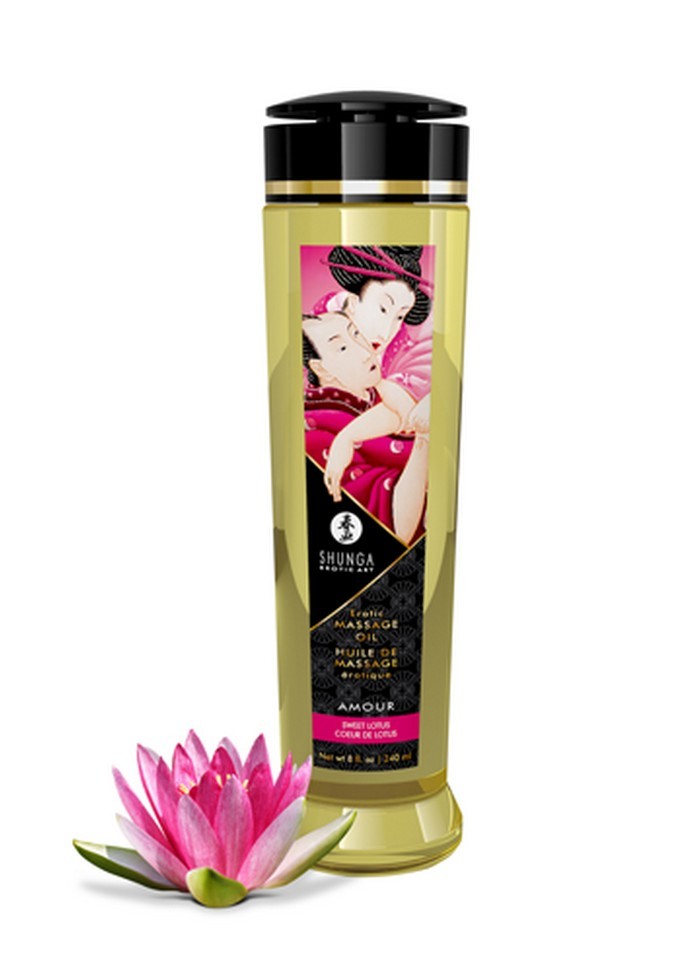 Shunga Huile de massage Irresistible Amour Sweet Lotus