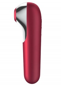 Satisfyer Dual Love Stimulateur clitoris Vibrant Rechargeable-Connecté bordeaux sophie libertine