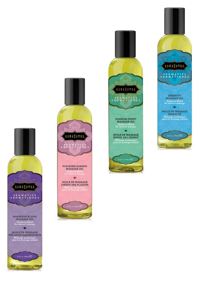 Kamasutra Huile de massage Aromatic massage oil serenite 59ml bleu