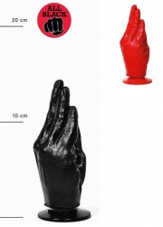 AllBlack-Plug anal main fist AB13 Otto gode noir-rouge