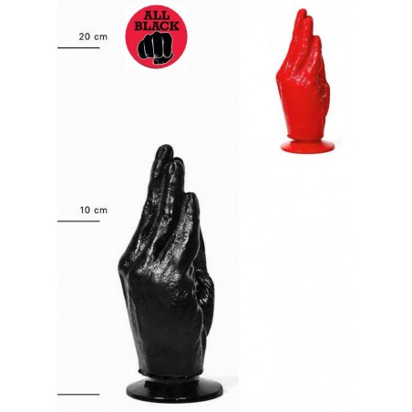 AllBlack-Plug anal main fist AB13 Otto gode noir-rouge