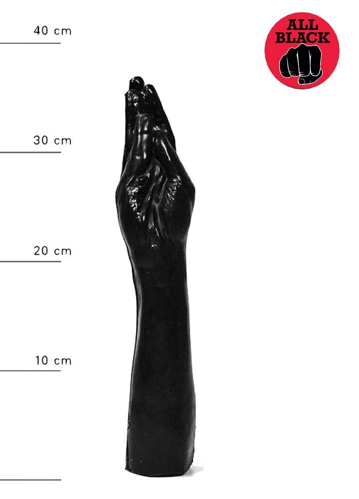 AllBlack-Gode Bras Fist noir 37 cm Ø 70 mm sophie libertine