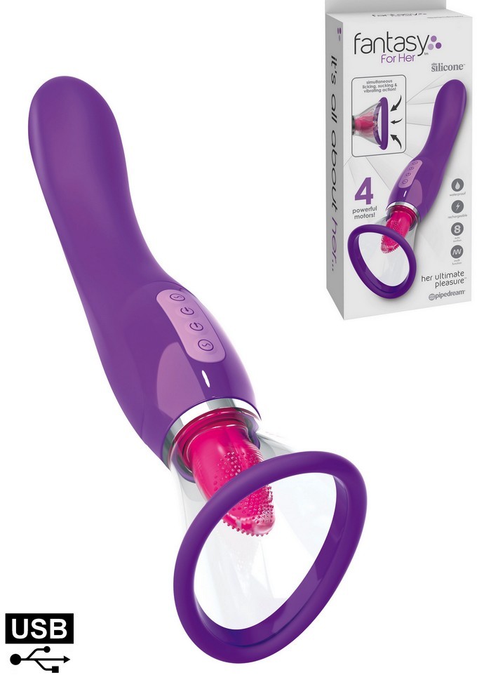 Simulateur sexe oral rechargeable-Aspire-Vibre-Lèche-Her Ultimate Pleasure