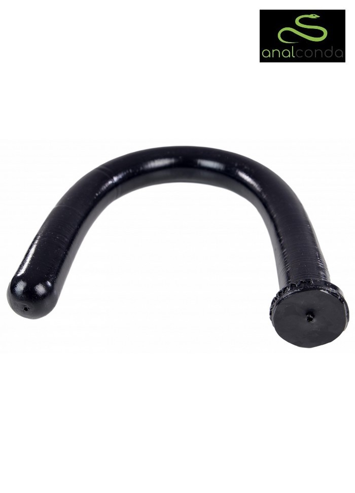 Analconda Gode anal percé Cobra Spitting noir L 88 cm diametre 5.5 cm-sophielibertine vannes