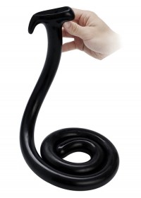 Gode anal Snake Anaconda noir L100 cm Ø3cm sophie libertine sexshop Vannes