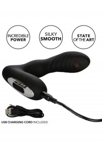 Stimulateur prostatique Vibrant Rechargeable Eclipse Roller Ball Probe noir