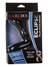Stimulateur prostatique Vibrant Rechargeable Eclipse Roller Ball Probe noir boite