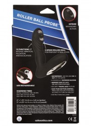 Stimulateur prostatique Vibrant Rechargeable Eclipse Roller Ball Probe noir