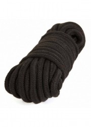 Corde coton bondage shibari 10M noir pas cher