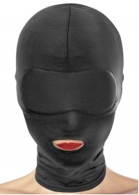 Cagoule ouverte bouche Fetish Tentation noir