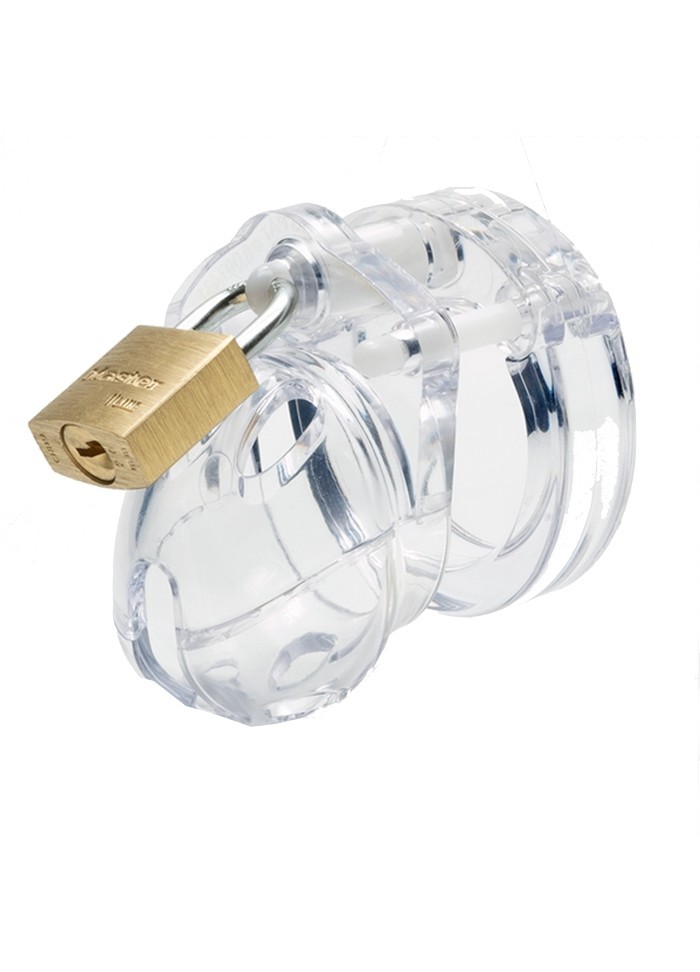 Cage chasteté CB3000 classic homme soumis en plastique transparent