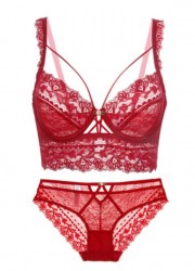 Ensemble soutien gorge balconnet + shorty dentelle Rosa rouge sophielibertine