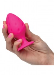 Coffret 2 plugs anal Cheeky Buttplug silicone rose taille Large