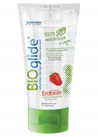Bioglide Lubrifiant Comestible Eau Bio et Vegan 80 ml fraise