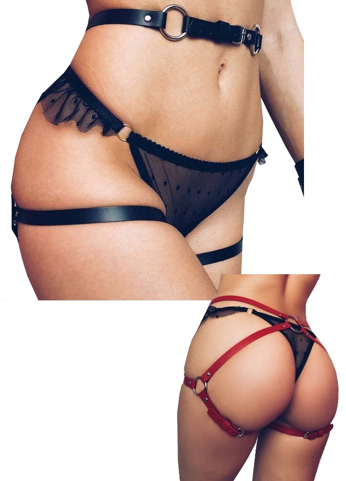 Harnais de fesses pour femme