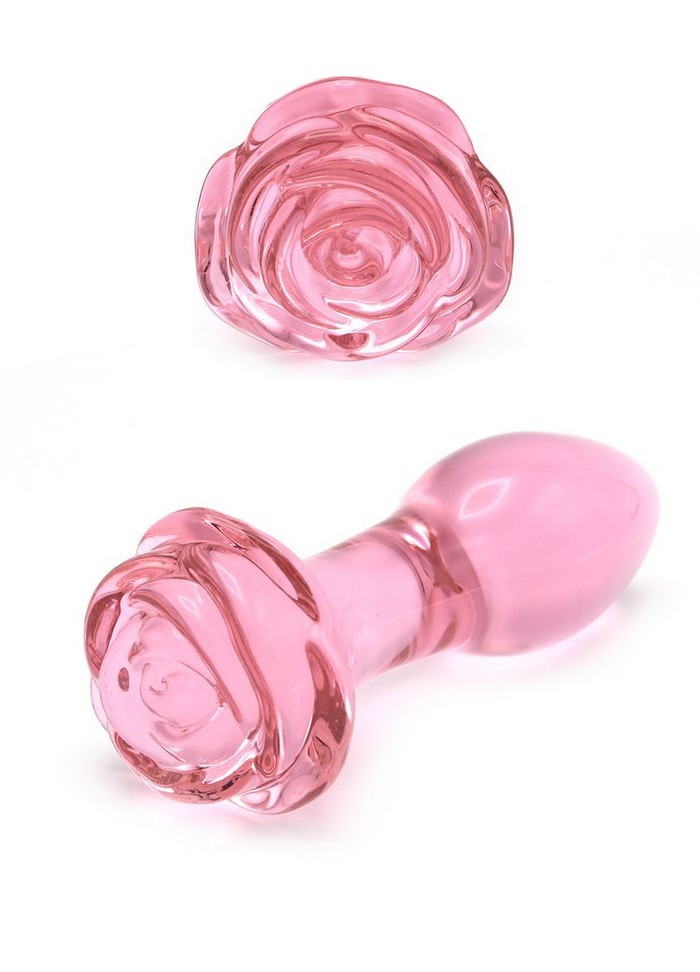 Plug anal verre Glass Plug Rose Pink