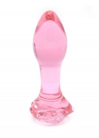 Plug anal verre Glass Plug Rose Pink