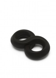 Cockring 8 Soft Silicone Jock C-Ring noir