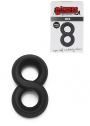 Cockring 8 Soft Silicone Jock C-Ring noir