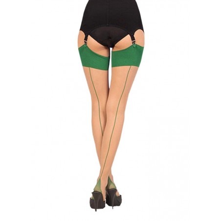 What Katie did bas couture rétro pin-up jambe nude couture verte