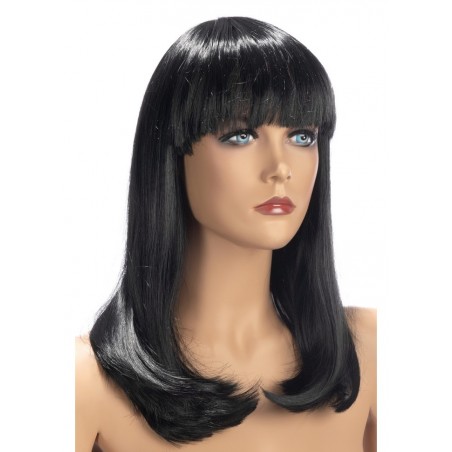 Perruque Emma coupe carré longs cheveux noir