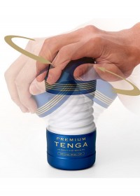 Tenga Premium Masturbateur homme jetable Rolling Head Cup bleu ouverture