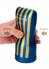 Tenga Premium Masturbateur homme Jetable Succion Soft Case Cup Bleu & Or