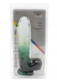 Gode ventouse réaliste Cox Color 10 Clear Green L25cm descriptif