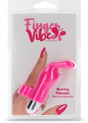 Doigt vibrant rechargeable Bunny Pleaser rose  pack