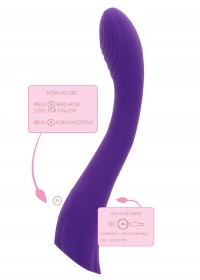 Vibromasseur pointG Rechargeable Dahlia G-Spot Vibrator violet fonction