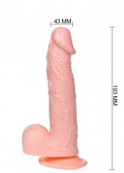 Gode ventouse gonflable Realistic Dong Inflatable L 19cm - 4 cm