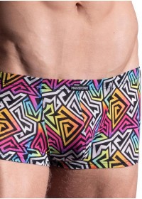 ManStore M2183 Boxer homme MicroPants Horizon multicolor gros plan