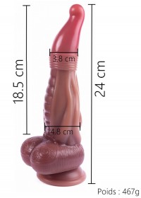 Sextoy mixte gode ventouse zoo avec une forme d'alien dragon toys bad dragons