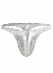 string sexy couleur argent métallisé pour homme Sophie libertine