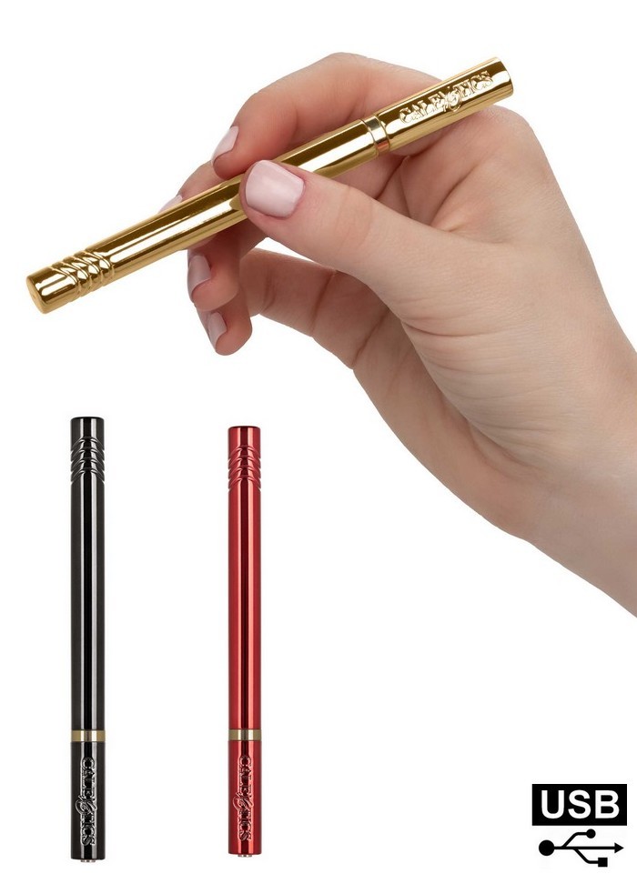 Stimulateur clitoridien Rechargeable Hidden Pleasures or-rouge-noir