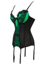 Lingerie sexy pour femme Sophie Libertine Vannes sexshop corset avec attaches porte-jarretelle