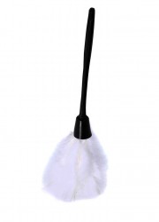 Plumeau sensuel L 35 cm blanc