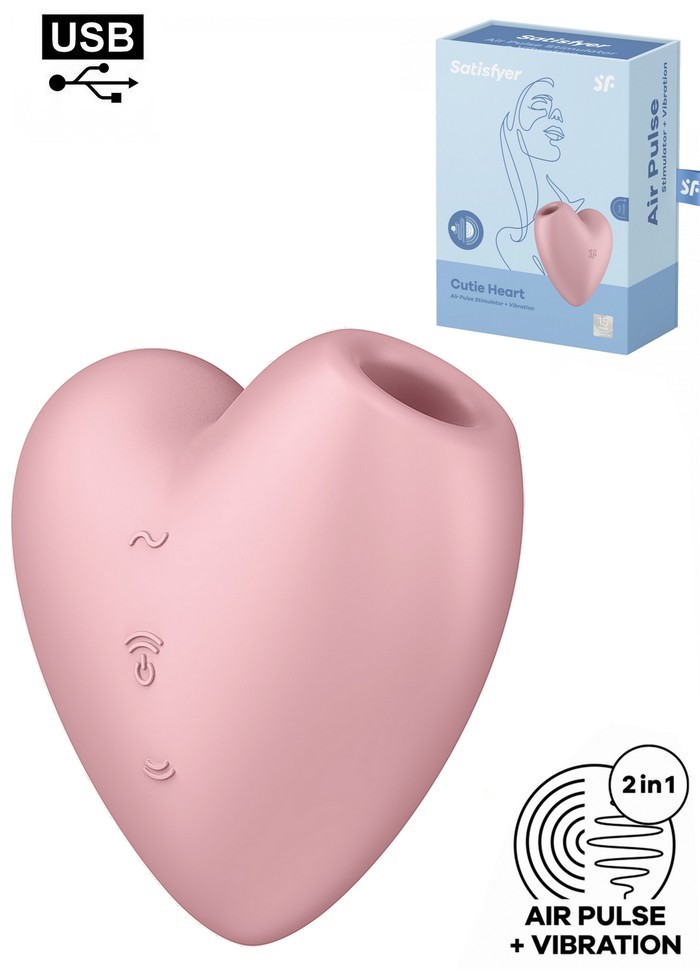 Sextoy pour femme Satisfyer cutie heart jouet coquin qui aspire le clitoris