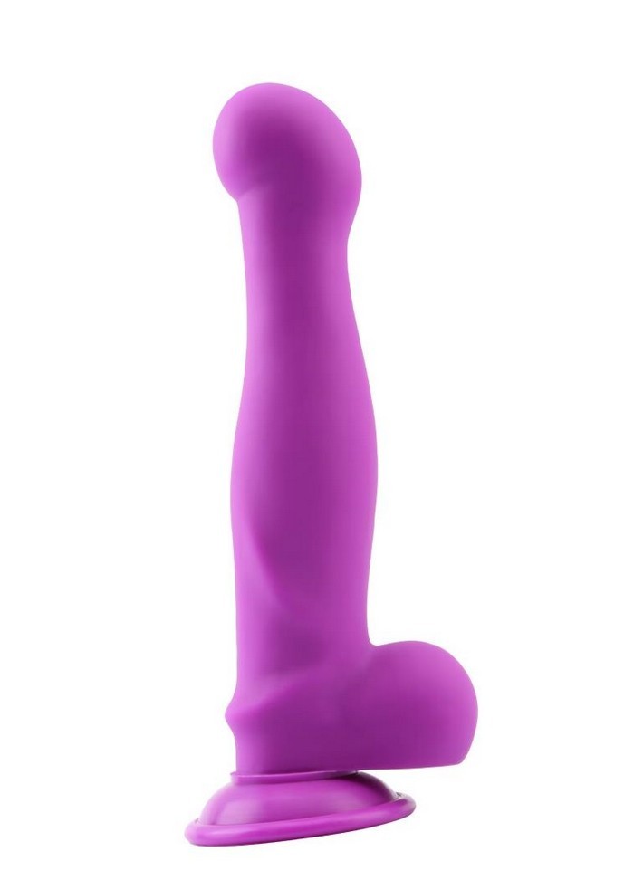 Gode ventouse Deluxe Pure silicone N°02 violet