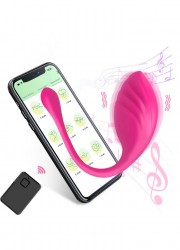 Oeuf vibrant télécommandé pour couple peut être couplé à de la musique pour un moment de fun en intimité