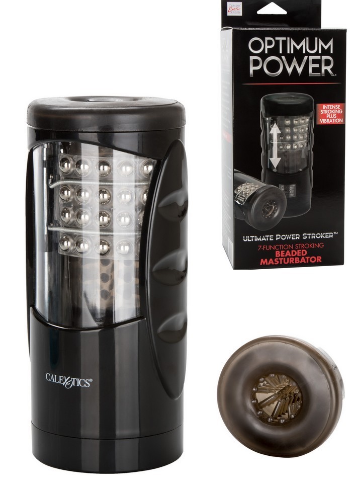 Masturbateur homme Vibrant Ultimate Power Stroker avec billes